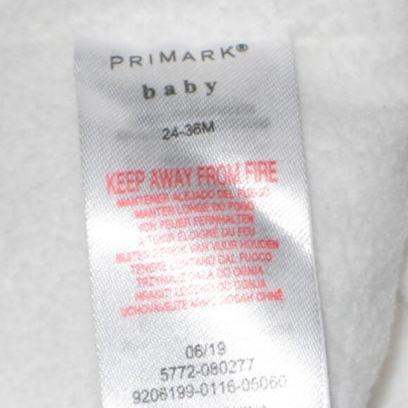 NWT Primark 24-36 Months Cream 2 Piece Set Hat Cap Pom Beanie & Mittens Gloves - Picture 11 of 12